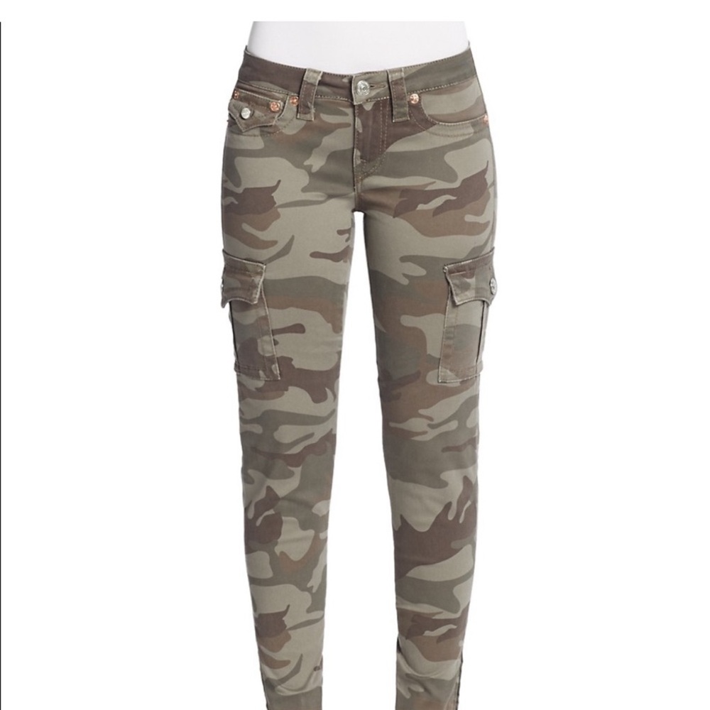 True Religion Pants Jeans Skinny Camo